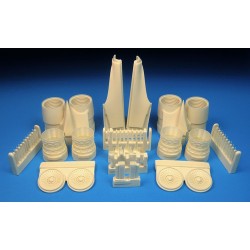 1/72 Rockwell B-1B Lancer Late Exhaust and Rear Nacelle Set for Monogram kit 1/72 Rockwell B-1B Lancer Late Exhaust and Rear Nacelle Set for Monogram kit