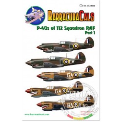 1/48 P-40s of 112 Squadron RAF Part 1 Decals 1/48 P-40s of 112 Squadron RAF Part 1 Decals