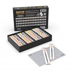 Wargame Paint It All Box (72 Acrylic 3Gen Colours, 2 brushes, 1 mat) Wargame Paint It All Box (72 Acrylic 3Gen Colours, 2 brushes, 1 mat)