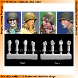 1/35 US Heads with Helmet (4pcs) & Hands (4pcs)