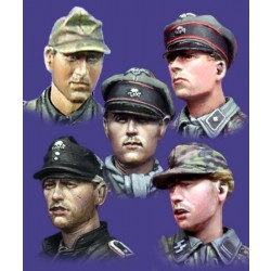 1/35 WSS Panzer Crew Heads Set (5pcs) #2 