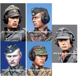 1/35 WSS Pz Crew Head Set #3 (5pcs)