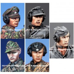 1/35 WSS Pz Crew Head Set #4 (5pcs)