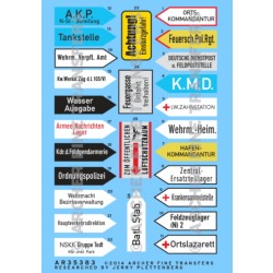 1/35 German Road Signs and Civilian Signage (water-slide decals) 1/35 German Road Signs and Civilian Signage (water-slide decals)