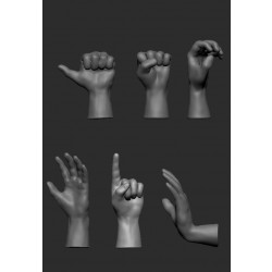 1/72 Hands