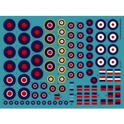 Decals for 1/72 Supermarine Spitfire National Markings Decals for 1/72 Supermarine Spitfire National Markings