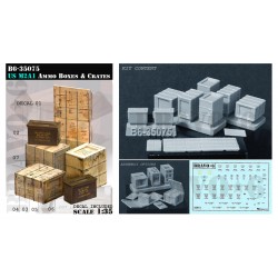1/35 US M2A1 Ammo Boxes & Crates w/Decals 1/35 US M2A1 Ammo Boxes & Crates w/Decals