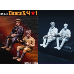 1/35 WWII Soviet Dodge 3/4 Crews (2 figures) 1/35 WWII Soviet Dodge 3/4 Crews (2 figures)