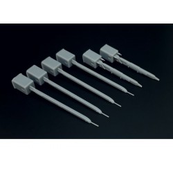 1/48 Modern US Rail Launchers LAU-115 + 2x LAU-127 Adapters (2 sets) 1/48 Modern US Rail Launchers LAU-115 + 2x LAU-127 Adapters (2 sets)