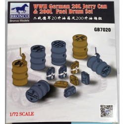 1/72 WWII German 20L Jerry Can & 200L Fuel Drum Set 1/72 WWII German 20L Jerry Can & 200L Fuel Drum Set