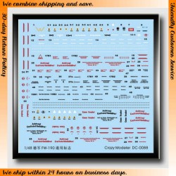 Decals for 1/48 German Army Focke-Wulf Fw-190 Logo Decals for 1/48 German Army Focke-Wulf Fw-190 Logo