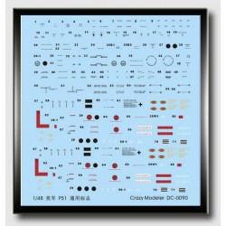 Decals for 1/48 American Army P51 Logo (for general use) Decals for 1/48 American Army P51 Logo (for general use)