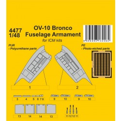 1/48 Modern US/German OV-10 Bronco Fuselage Armament for ICM kit 1/48 Modern US/German OV-10 Bronco Fuselage Armament for ICM kit