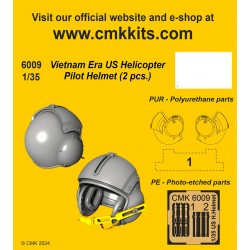 1/35 Vietnam Era US Helicopter Pilot Helmet (2pcs) 1/35 Vietnam Era US Helicopter Pilot Helmet (2pcs)