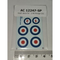 RAAF decal for Academy #12247 1/48 Dassault Mirage IIIC Fighter RAAF decal for Academy #12247 1/48 Dassault Mirage IIIC Fighter