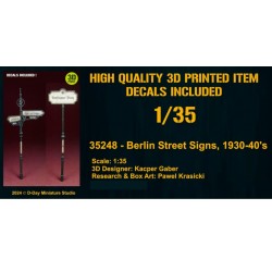 1/35 Berlin Street Signs 1930-40s 1/35 Berlin Street Signs 1930-40s