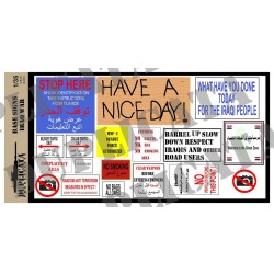 1/35 Iraq War Base Signs 1/35 Iraq War Base Signs