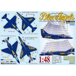 DXMデカール 1/48 21-4250 USN A-4F & F-4J エアロバティックチーム ブルーエンジェルス DXMデカール 1/48 21-4250 USN A-4F & F-4J エアロバティックチーム ブルーエンジェルス