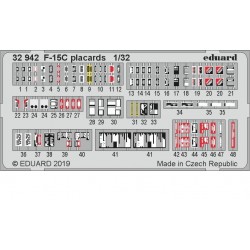 Eduard 1/32 Scale stencil for F-100F - JX267 - Hasegawa Eduard 1/32 Scale stencil for F-100F - JX267 - Hasegawa