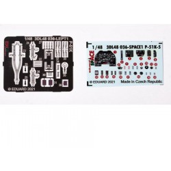 1/48 P-51K-5 Mustang SPACE 3D Decals & PE parts for Eduard kits 1/48 P-51K-5 Mustang SPACE 3D Decals & PE parts for Eduard kits
