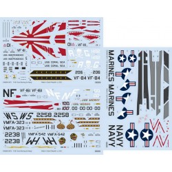 1/48 McDonnell Douglas F-4B Phantom II Good Morning Da Nang Decals for Tamiya 1/48 McDonnell Douglas F-4B Phantom II Good Morning Da Nang Decals for Tamiya