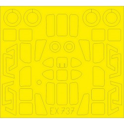1/48 Sikorsky HH-34J Choctaw TFace Masking Sheet for Trumpeter kits 1/48 Sikorsky HH-34J Choctaw TFace Masking Sheet for Trumpeter kits