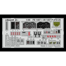 1/48 Republic P-47D-25 Thunderbolt Colour Photo-Etched Accessories for MiniArt kits 1/48 Republic P-47D-25 Thunderbolt Colour Photo-Etched Accessories for MiniArt kits