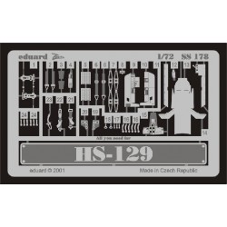 Photoetch for 1/72 Henschel Hs 129 for Italeri kit Photoetch for 1/72 Henschel Hs 129 for Italeri kit