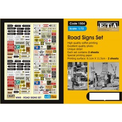 1/72, 1/76 WWII Road Signs (2 sheets) 1/72, 1/76 WWII Road Signs (2 sheets)