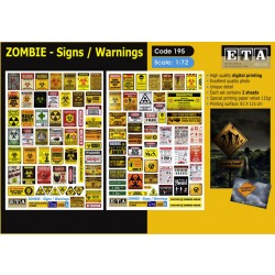 1/72 Zombie - Signs / Warnings (2 sheets) 1/72 Zombie - Signs / Warnings (2 sheets)