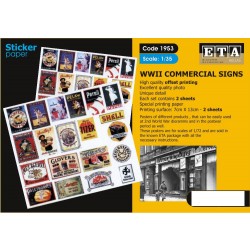 1/35 WWII Commercial Signs - Sticker (2 sheets) 1/35 WWII Commercial Signs - Sticker (2 sheets)