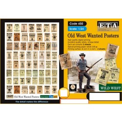 1/24 Old West Wanted Posters Vol.1 (2 sheets) 1/24 Old West Wanted Posters Vol.1 (2 sheets)