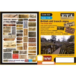 1/35 WWI British Old Trench Signs (2 sheets) 1/35 WWI British Old Trench Signs (2 sheets)
