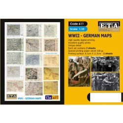 1/35 WWII German Maps (2 sheets) 1/35 WWII German Maps (2 sheets)