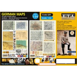1/24 WWII German Maps (2 sheets) 1/24 WWII German Maps (2 sheets)