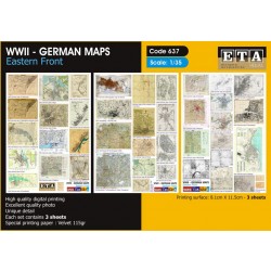 1/35 WWII German Maps, Eastern Front (3 sheets) 1/35 WWII German Maps, Eastern Front (3 sheets)