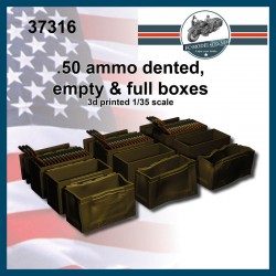 1/35 .50 Ammo Dented, Empty and Full Boxes 1/35 .50 Ammo Dented, Empty and Full Boxes