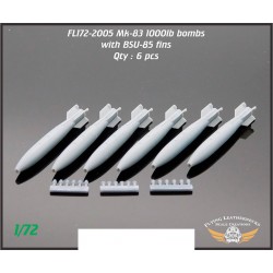 1/72 Mk-83 1000lb Bomb with BSU-85 Fin (6 bombs) 1/72 Mk-83 1000lb Bomb with BSU-85 Fin (6 bombs)