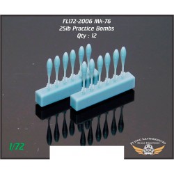 1/72 Mk-76 25lb Practice Bombs (12pcs) 1/72 Mk-76 25lb Practice Bombs (12pcs)