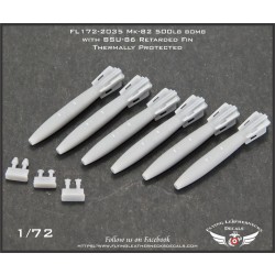 1/72 Mk-82 500lb Bomb with BSU-86 Retarded Fin Thermally Protected 1/72 Mk-82 500lb Bomb with BSU-86 Retarded Fin Thermally Protected