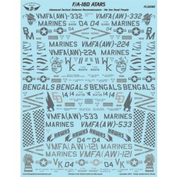 1/32 F/A-18D ATARS VMFA(AW)'s 121, 224, 332 and 533 Decal 1/32 F/A-18D ATARS VMFA(AW)'s 121, 224, 332 and 533 Decal