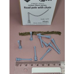 1/35 Road Pole with Chane 1/35 Road Pole with Chane