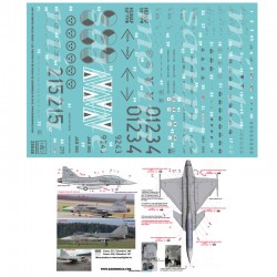 Decals for 1/32 JAS 39 C/D Gripen Decals for 1/32 JAS 39 C/D Gripen