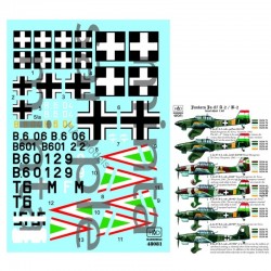 Decals for 1/48 Hungarian/German Ju-87 A-B Decals for 1/48 Hungarian/German Ju-87 A-B