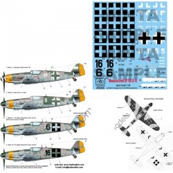 Decals for 1/48 Messerschmitt Bf 109 G-10 Decals for 1/48 Messerschmitt Bf 109 G-10
