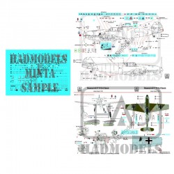 Decals for 1/48 Messerschmitt Bf 109 Emil Full Stencil Decals for 1/48 Messerschmitt Bf 109 Emil Full Stencil