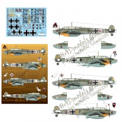 Decals for 1/48 Messerschmitt Bf 110 D-3/E-2 Africa Part.1 Decals for 1/48 Messerschmitt Bf 110 D-3/E-2 Africa Part.1