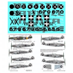 Decals for 1/48 Messerschmitt Bf 109 B/D Decals for 1/48 Messerschmitt Bf 109 B/D