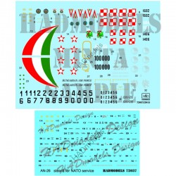 Decals for 1/72 Hungarian/Polish/Czech Air Force An-26 Decals for 1/72 Hungarian/Polish/Czech Air Force An-26