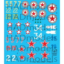 Decals for 1/72 Ilyushin IL-10 Late Part 2 Decals for 1/72 Ilyushin IL-10 Late Part 2